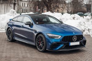 Black Gloss Performance Side skirts diffusers sill covers for MB X290 AMG GT