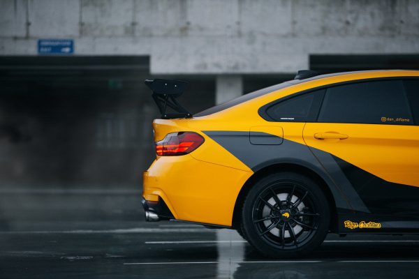 For 4 F36 M Sport Rear bumper Side Splitters flaps ABS Gloss - Image 3