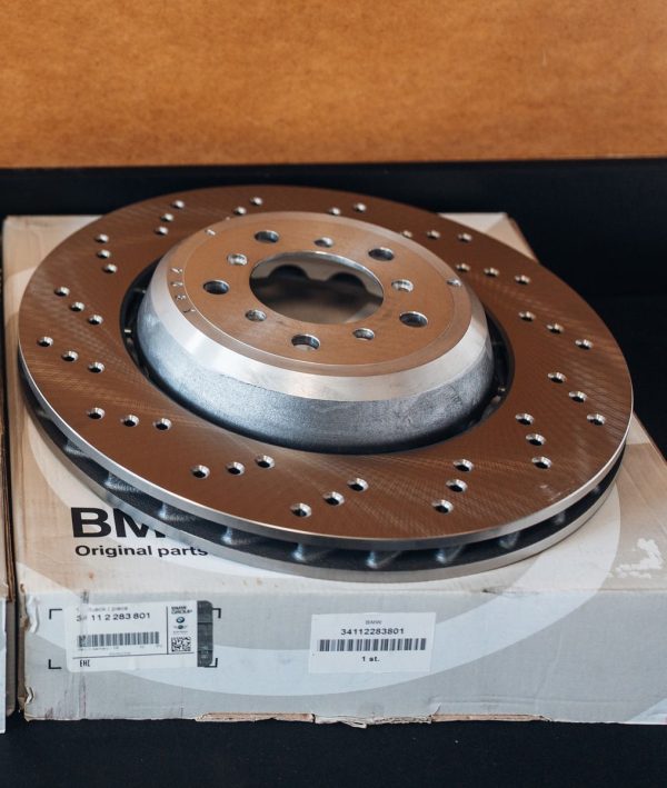 Original BMW Brake discs ventilated FRONT set left and right for M3 E92 E93 E90 + M1 E82 - Image 2