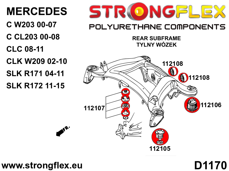 112105A: Rear subframe – front bush SPORT - Image 2