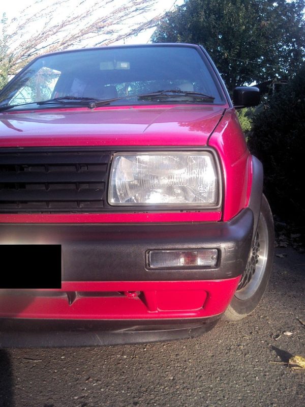 Black Smoked OE look Front bumper turn signals For VW GOLF 2 / Jetta MK2 - Wide/ Big bumper Left - Image 2