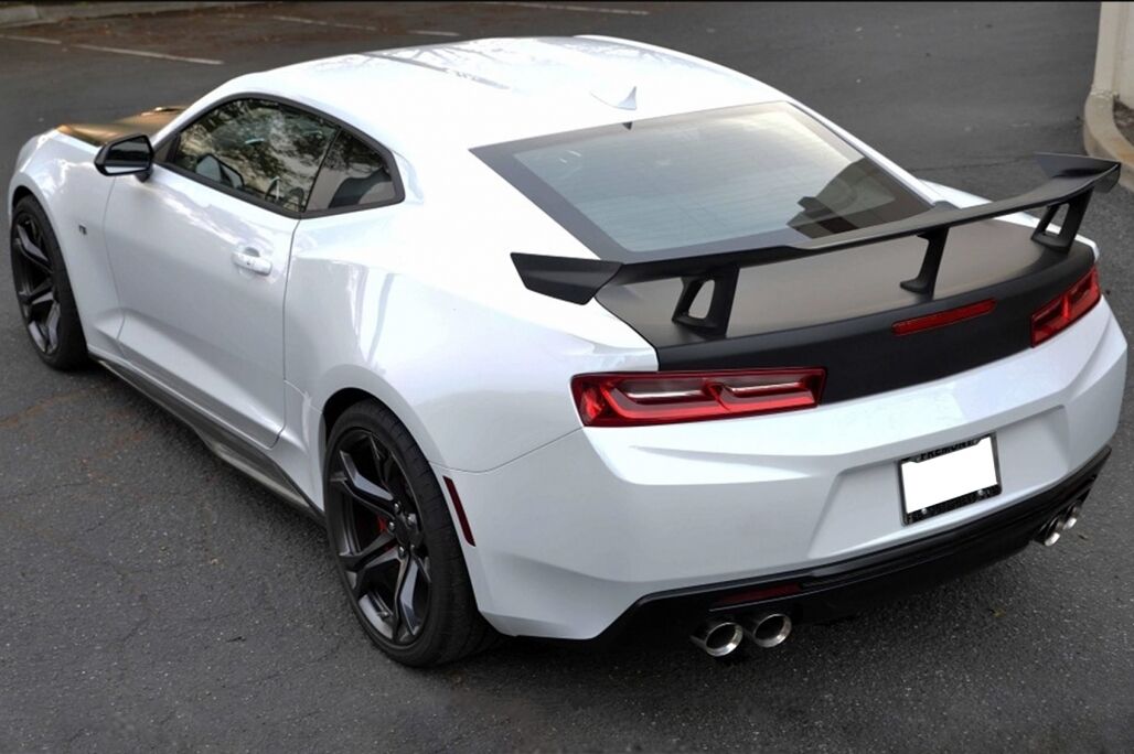 Trunk Spoiler Boot Lid Spoiler suitable for Chevrolet Camaro (2016-Up) Piano Black - Image 14