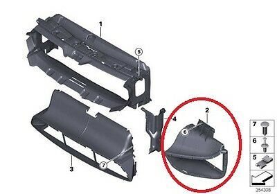 BMW NEW GENUINE 3 4 SERIES M3 M4 F80 F82 F83 RADIATOR AIR DUCT RIGHT O/S 51748054266 - Image 2