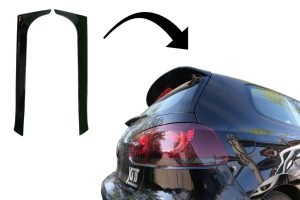 Trunk Rear Window Fin Spoiler suitable for VW Golf 6 (2008-2012) Piano Black
