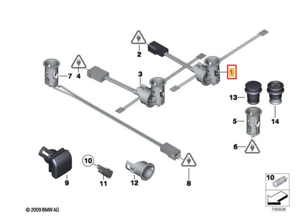 NEW GENUINE BMW E81 E82 E87 E88 E90 E91 E83 PRE LCI CIGARETTE LIGHTER SOCKET 61349175932 - Image 2
