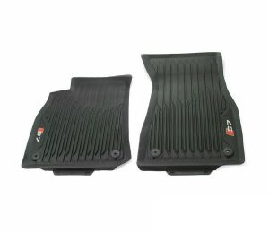 NEW GENUINE AUDI S7 19- FRONT BLACK RUBBER ALL WEATHER FLOOR MATS LHD 4K8061221B041