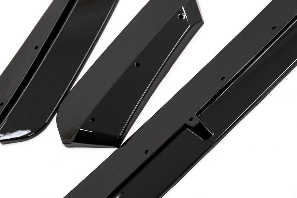 Front Bumper Spoiler Lip suitable for BMW X3 G01 X4 G02 (2018-Up) M Sport Piano Black - Image 7