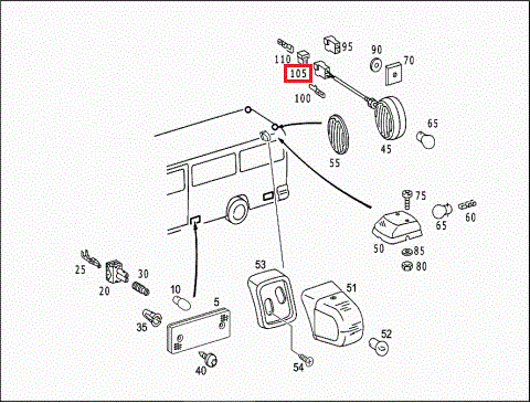 NEW GENUINE MERCEDES BENZ SPRINTER EXTERIOR SIDE MARKER LAMP LIGHT A0028209156 - Image 2