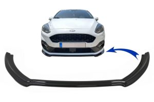 Front Bumper Spoiler Lip suitable for Ford Fiesta Mk8 ST / ST-Line (2017-2021) Piano Black