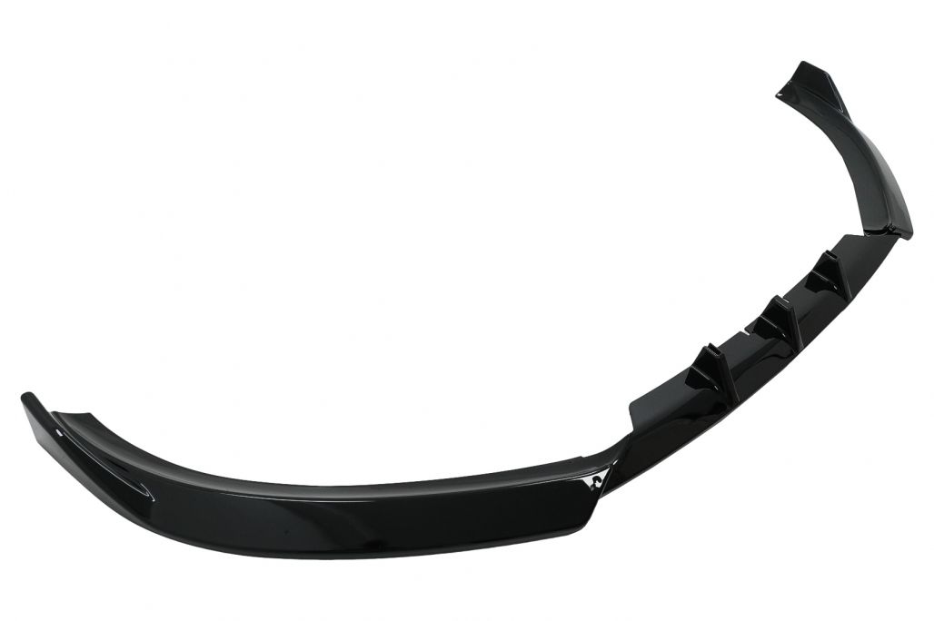 Front Bumper Add-On Spoiler Lip suitable for Audi A4 B8 (2007-2012) Sedan Avant Piano Black - Image 3