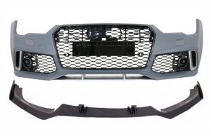 Front Bumper with Add-On Spoiler Lip Real Carbon suitable for Audi A7 4G Facelift (2015-2018) RS7 Design