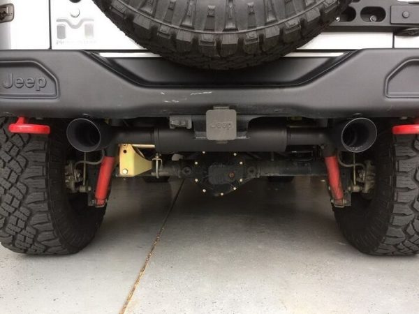 Complete Exhaust System Axle-Back suitable for JEEP Wrangler / Rubicon JK (2007-2017) Double Exhaust Evacuation - Image 10
