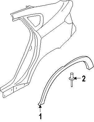 BMW E71 X6 SERIES 2008-2014 NEW GENUINE RIGHT O/S REAR WHEEL ARCH COVER 51777176330 - Image 2