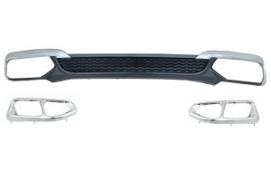 Rear Bumper Spoiler Valance Diffuser Double Outlet suitable for BMW 7 Series G11 G12 (2015-2019) Facelift M760Li Design