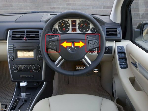 NEW GENUINE MERCEDES BENZ MB A B CLASS W245 W169 STEERING WHEEL CONTROL SWITCHES A16982097109116 - Image 2