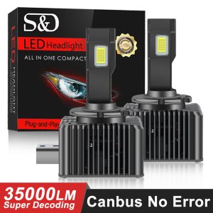 LED D2R Headlight bulbs (2pcs.) HID Xenon replacement Error free