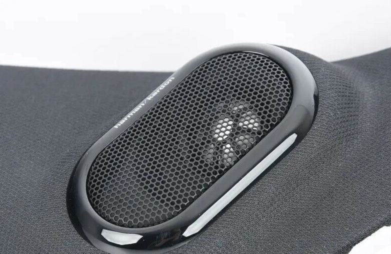 NEW GENUINE MINI COOPER FRONT A PILLAR PANELS W/ SPEAKERS POD CARBON BLACK SET 51437406021+51437406022 - Image 4