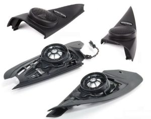 NEW MINI R60 MIRROR SUPPORT BASE PLATE INCLUDING TWEETER SPEAKER WITH COVER SET