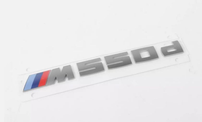 NEW GENUINE BMW G30 G31 REAR M550D BADGE EMBLEM 51148063199