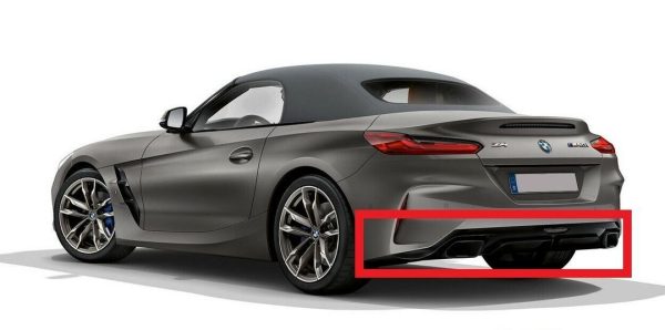 NEW GENUINE BMW Z4 G29 REAR M140 M SPORT REAR BUMPER LOWER TRIM DIFFUSER KIT SET - Image 3
