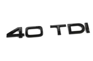 NEW GENUINE AUDI A6 A7 A8 Q5 Q8 40 TDI TRUNK LETTERING BADGE GLOSS BLACK EMBLEM 83A853744CT94