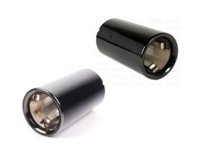 BMW NEW GENUINE 1 F20 F21 SPORT LINE EXHAUST TAIL PIPES TRIM SET CHROME BLACK 18307610642+18307610639