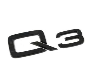 NEW GENUINE AUDI Q3 F3N 19- REAR TRUNK BADGE LOGO GLOSS BLACK EMBLEM 8U0853741AT94