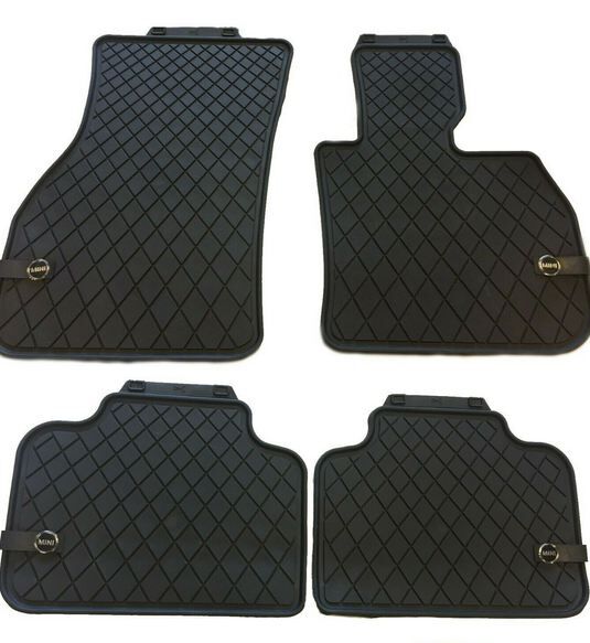 NEW GENUINE MINI COUNTRYMAN F60 ALL WEATHER BLACK RUBBER FLOOR MATS RHD 51472447607+51472447608