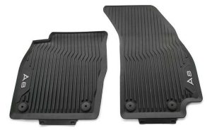 NEW GENUINE AUDI A8L S8 2019- FRONT BLACK RUBBER ALL WEATHER FLOOR MATS LHD 4N1061501041