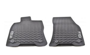 NEW GENUINE AUDI Q2 SQ2 2017- FRONT BLACK RUBBER ALL WEATHER FLOOR MATS LHD 81B061501041
