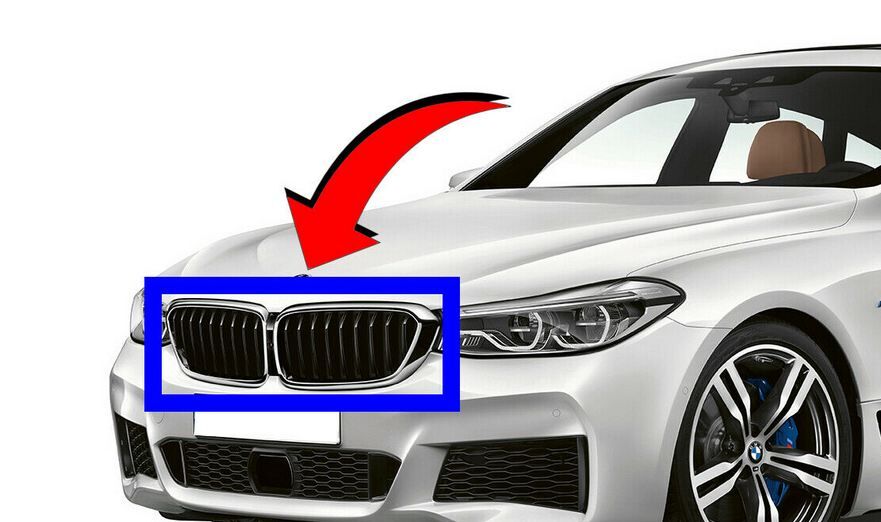 NEW GENUINE BMW 6' G32 GT FRONT M PERFORMANCE KIDNEY GRILLS LEFT N/S + RIGHT O/S - Image 2