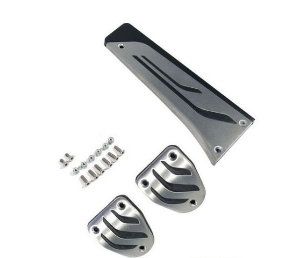 NEW GENUINE BMW M PERFORMANCE STAINLESS STEEL MANUAL GEARBOX PEDAL COVER SET 35002232277