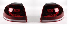 NEW GENUINE VOLKSWAGEN GOLF MK6 R LINE R32 LED TAIL LIGHT PAIR SET N/S+O/S