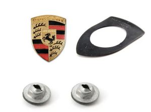 NEW GENUINE PORSCHE 911 912 914 924 928 944 968 HOOD EMBLEM LOGO MOUNTING KIT
