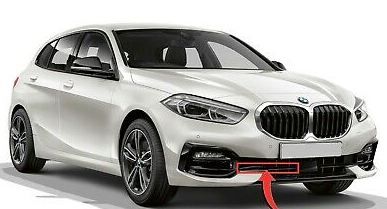 NEW GENUINE BMW 1 SERIES F40 SPORT FRONT BUMPER LOWER CENTER MOLDING BLACK RIGHT 51119850652 - Image 3