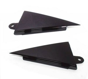 AUDI GENUINE A3 8P1 03-12 HATCHBACK REAR DOOR EXTERIOR TRIANGLE TRIM PAIR SET 8P4853274CY9B+8P4853273CY9B