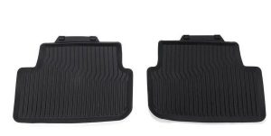 NEW GENUINE AUDI A1 19- REAR BLACK RUBBER ALL WEATHER FLOOR MATS 82A061511041