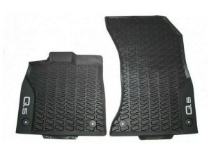NEW GENUINE AUDI Q5 2019- FRONT BLACK RUBBER ALL WEATHER FLOOR MATS LHD 80B061501041