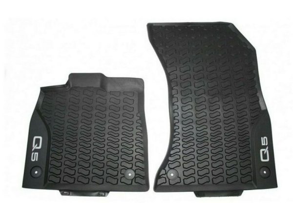 NEW GENUINE AUDI Q5 2019- FRONT BLACK RUBBER ALL WEATHER FLOOR MATS LHD 80B061501041