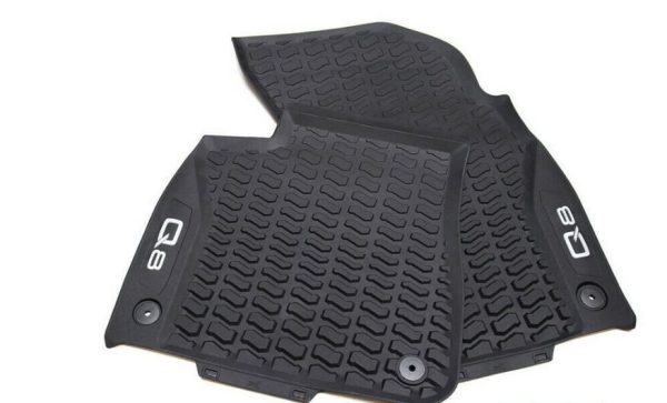 NEW GENUINE AUDI Q8 SQ8 RSQ8 2019- FRONT BLACK RUBBER ALL WEATHER FLOOR MATS LHD 4M8061501041