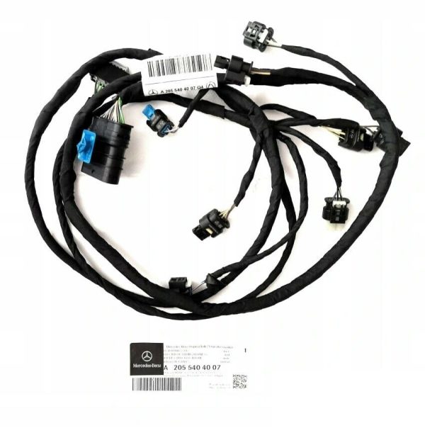 NEW GENUINE MERCEDES C W205 FRONT BUMPER PDC SENSOR WIRING HARNESS A2055404007