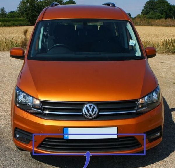 NEW GENUINE VOLKSWAGEN VW CADDY MK3 FRONT BUMPER CENTER GRILLE 2K58536779B9 - Image 3
