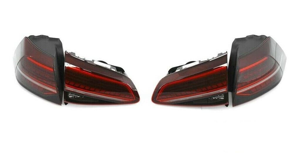 NEW GENUINE VOLKSWAGEN VW GOLF MK7 FACELIFT REAR LED RUNNING LIGHTS BLACK SET 5G1052200C