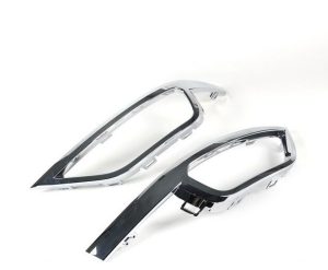 NEW GENUINE VW T-ROC 17- REAR BUMPER TRIM BRIGHT CHROME SET LEFT RIGHT N/S O/S