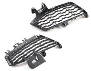 BMW NEW GENUINE 4 SERIES F32 F36 FRONT BUMPER GRILLES RACE PACKAGE TRIM PAIR SET