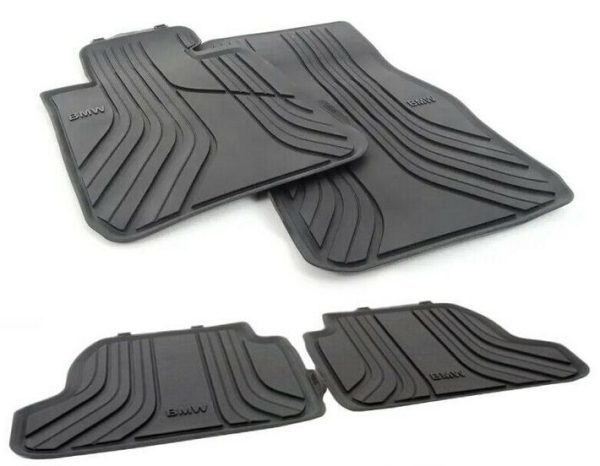 NEW GENUINE BMW 1 SERIES F20 F21 FRONT & REAR ALL WEATHER RUBBER FLOOR MATS LHD 51472210210+51472210208