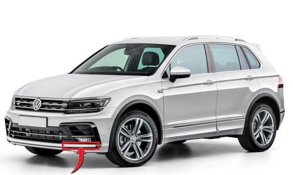 NEW GENUINE VOLKSWAGEN VW TIGUAN R-LINE FRONT BUMPER TRIM MOULDING PRIMED LEFT 5NA853101DGRU - Image 3