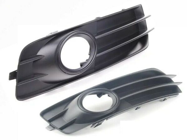 AUDI GENUINE A3 8P 09-13 FRONT BUMPER FOG LIGHT BLACK GRILL PAIR SET LEFT RIGHT