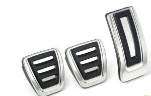 NEW GENUINE SKODA STAINLESS STEEL LEFT HAND DRIVE 1 SET PEDAL CAPS 5E1064200