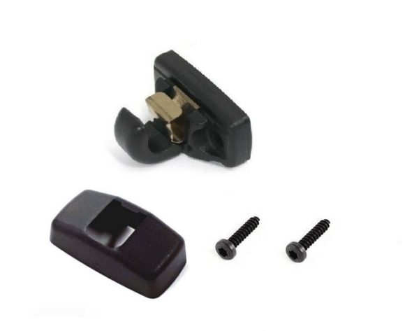 NEW GENUINE VOLKSWAGEN VW AMAROK CADDY GOLF SUN VISOR CLIP TITANIUM BLACK SET